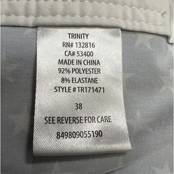 Trinity Board Shorts Swim Patriotic Red White Blue Stare Flag Size 38 Unlined - Picture 7 of 7